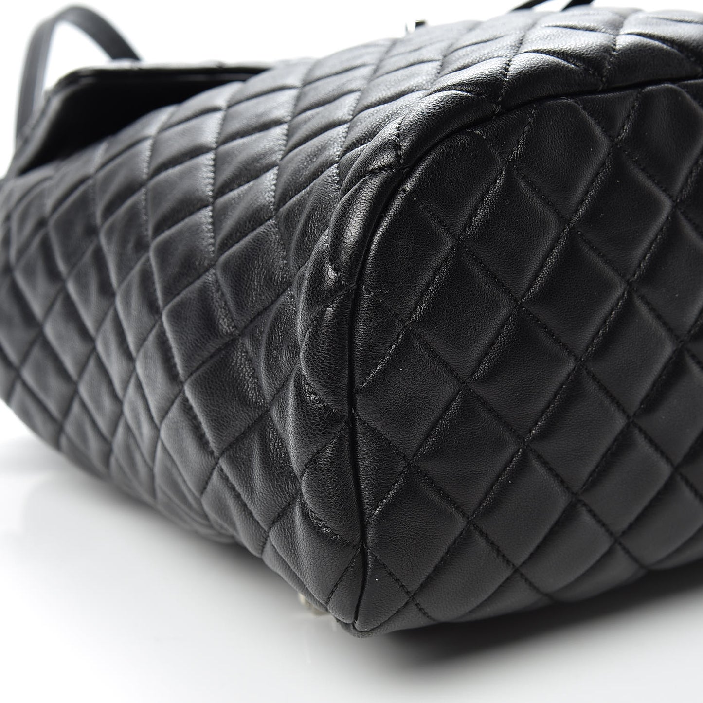 Lambskin Quilted Large Urban Spirit Backpack Black