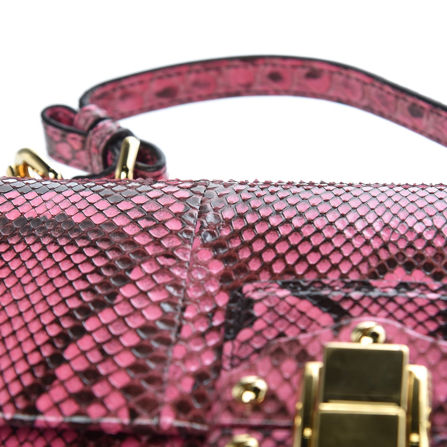 Python Lucia Top Handle Bag Raspberry