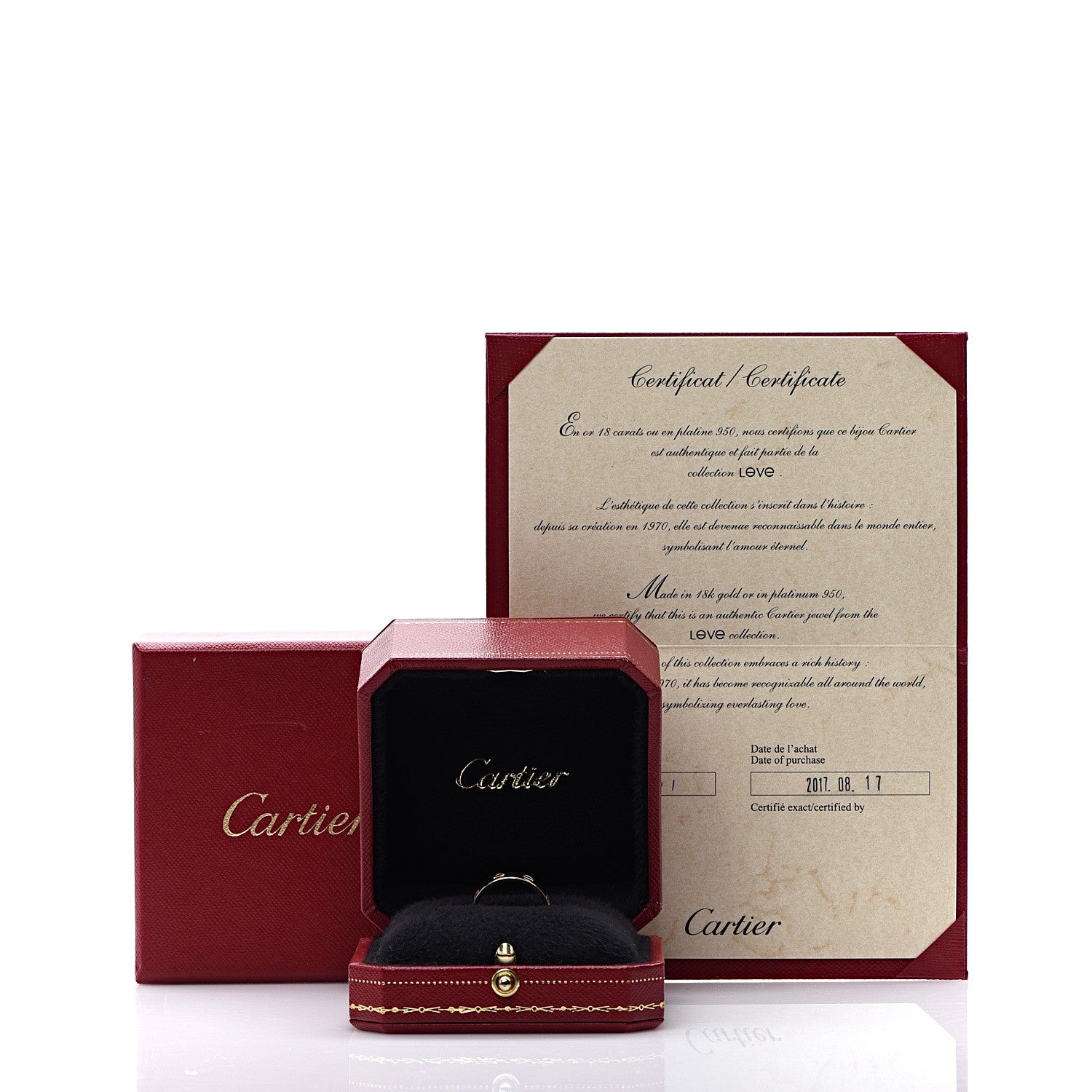 Cartier 18K Pink Gold 3.5mm LOVE Wedding Band Ring 52 6 4 of 4