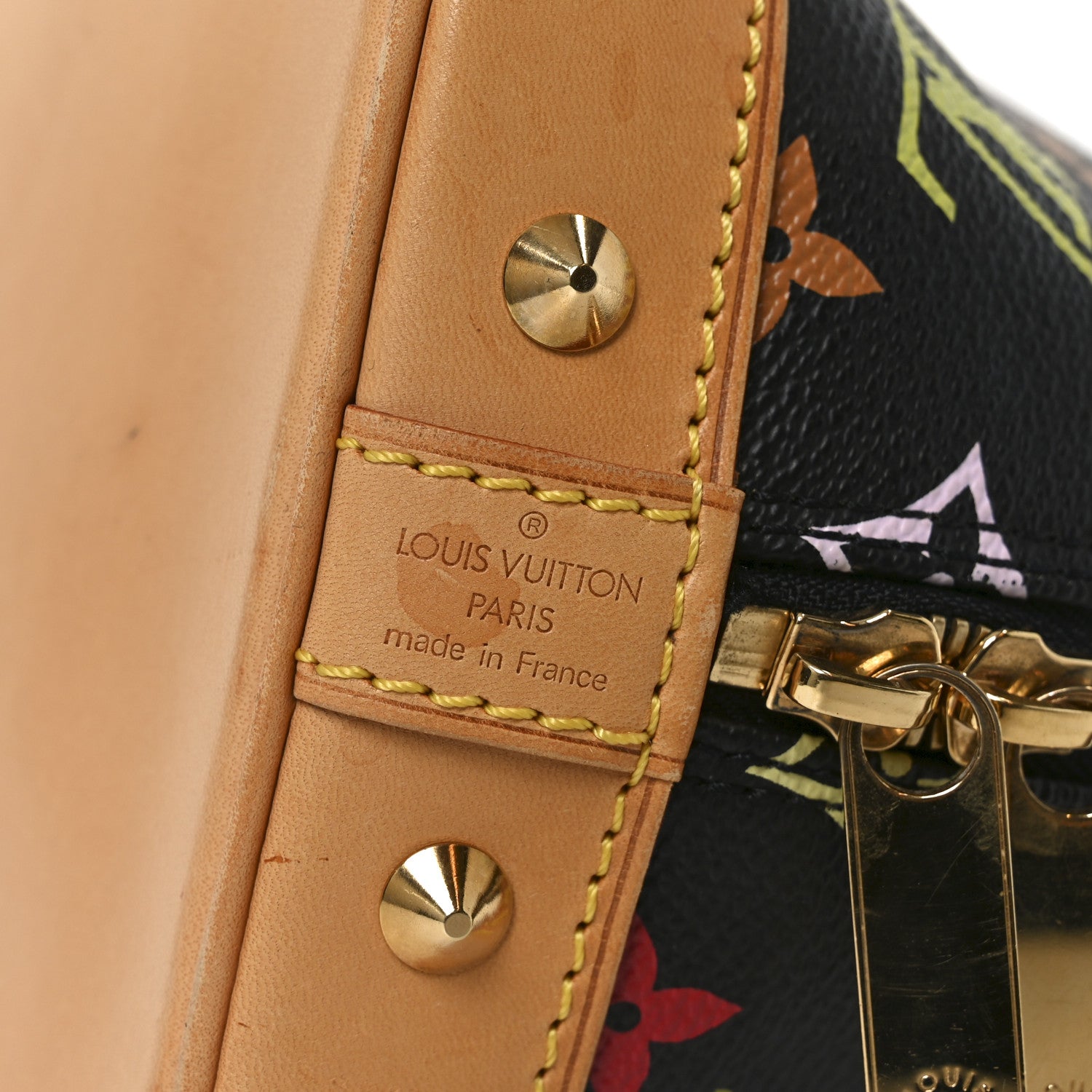 Louis Vuitton Monogram Multicolor Alma PM Black 6 of 9