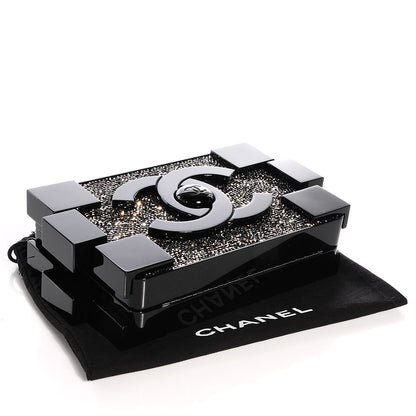 Chanel Crystals Lego Clutch Black 4 of 7