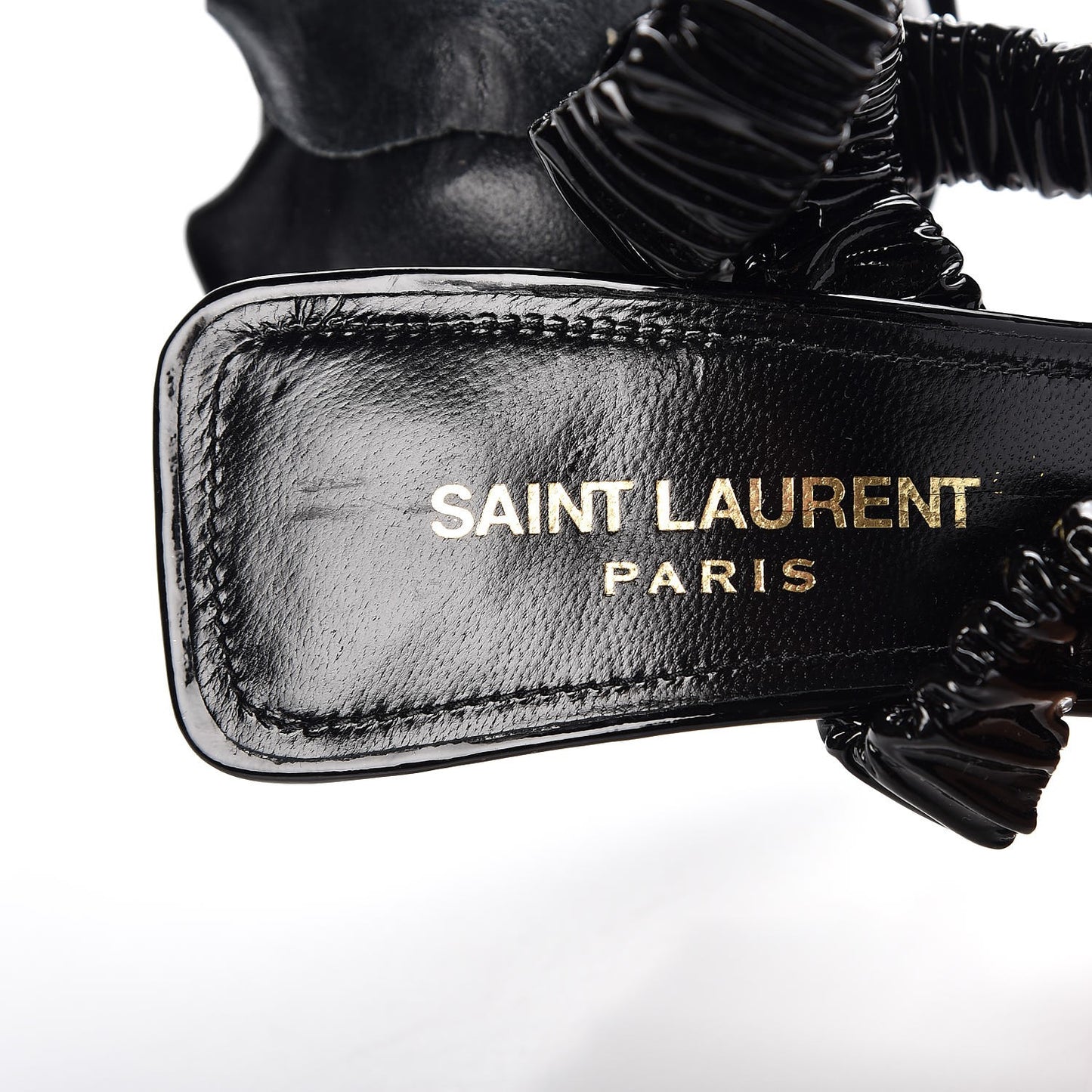 Patent Freja 105 Flower Ankle Pumps 36 Black