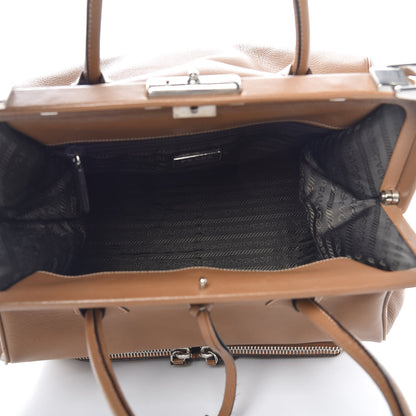 Prada Goatskin Cerniera Doctor Bag Beige 5 of 18