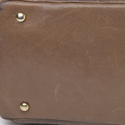 Chanel Crumpled Grained Calfskin Shiva Bowler Beige 9 of 18