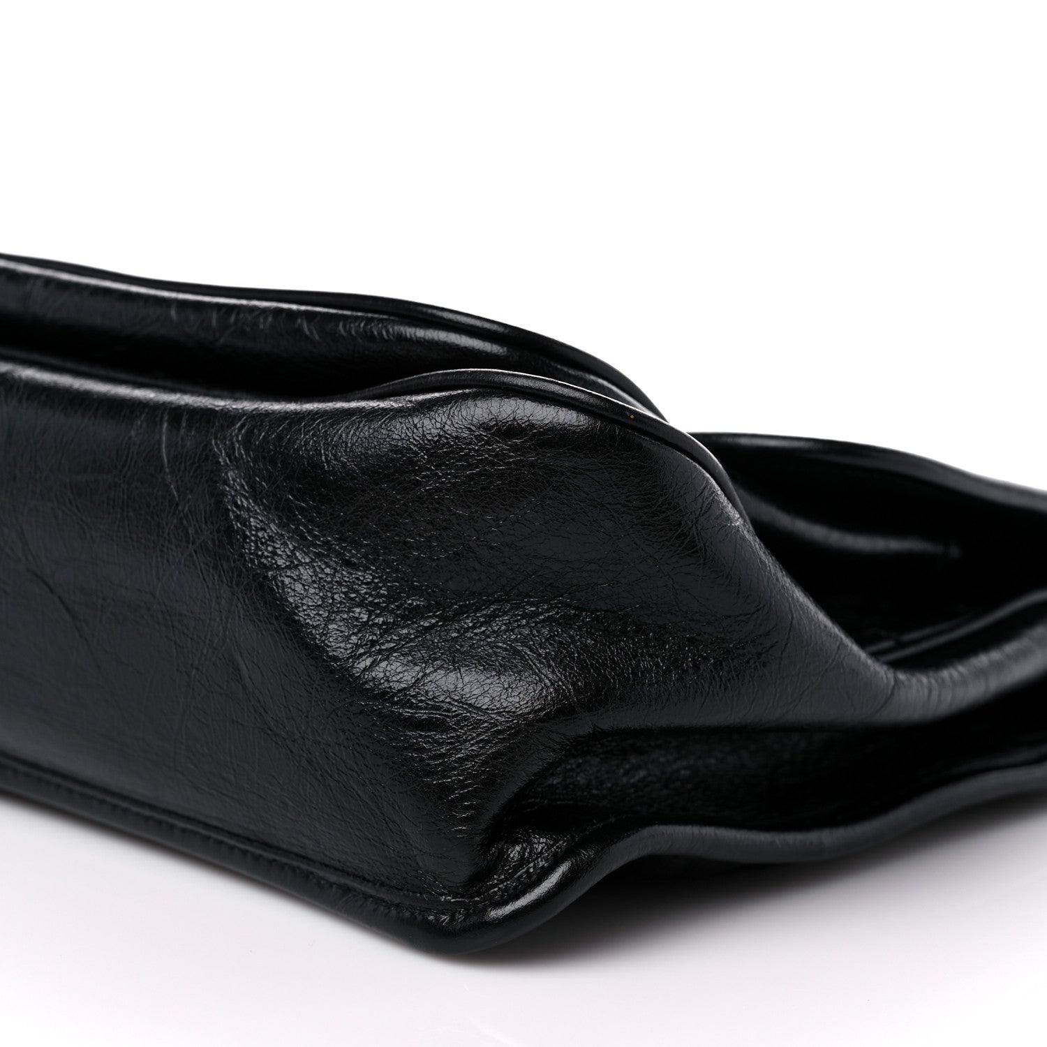 Saint Laurent Crinkled Calfskin Matelasse Monogram Medium Niki Chain Satchel Black 10 of 11