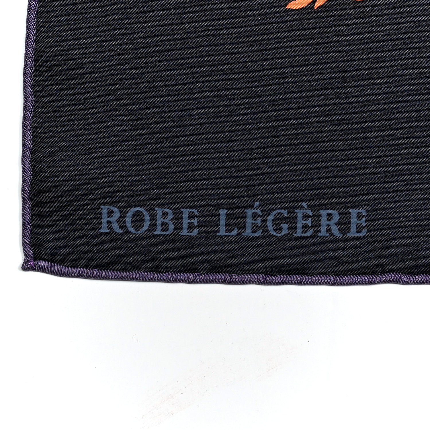 Hermes Silk Robe Legere Scarf 90 Marine Parme Rose 2 of 5