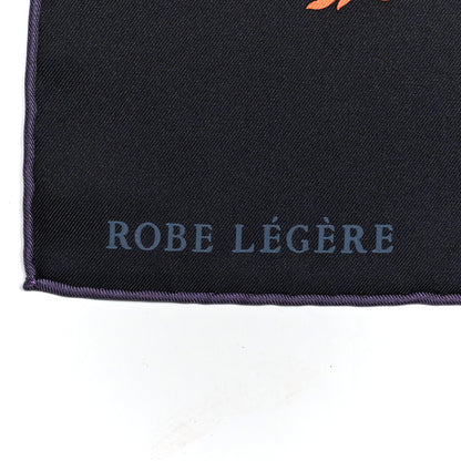 Hermes Silk Robe Legere Scarf 90 Marine Parme Rose 2 of 5