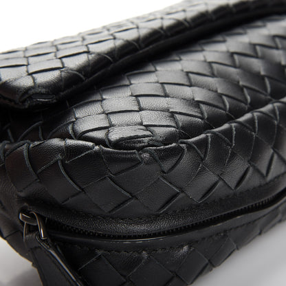 Bottega Veneta Nappa Intrecciato Mini Messenger Bag Nero Black 8 of 11
