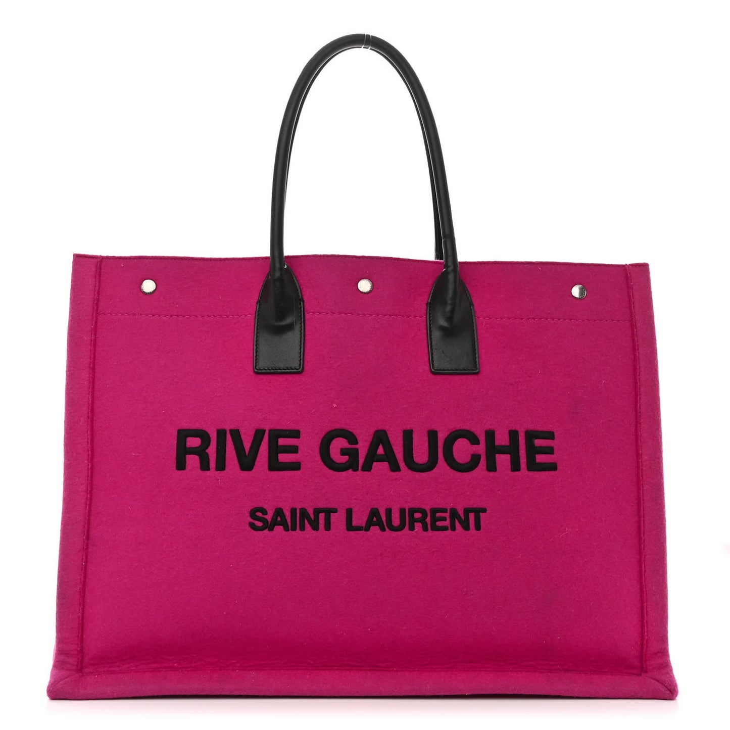 Wool Rive Gauche Tote Fuchsia