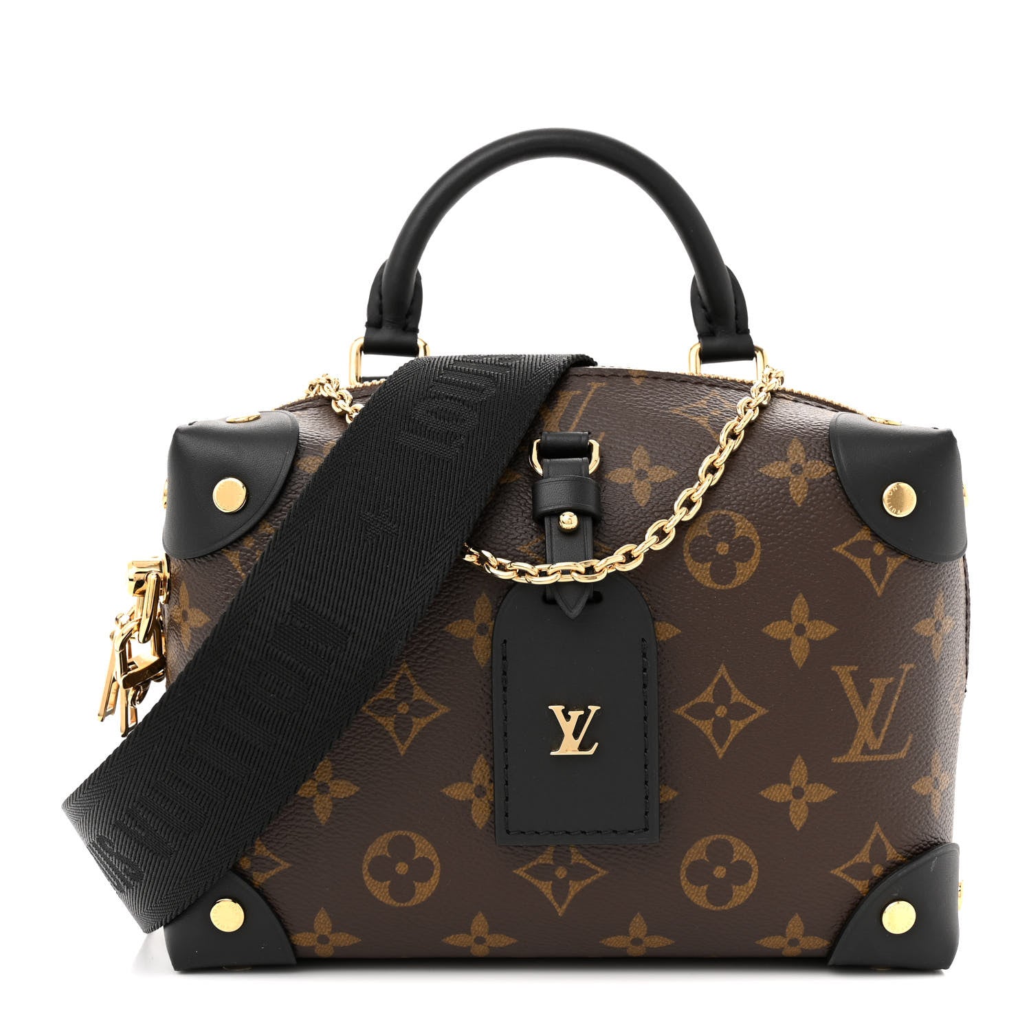 Louis Vuitton Monogram Petite Malle Souple Black 1 of 10