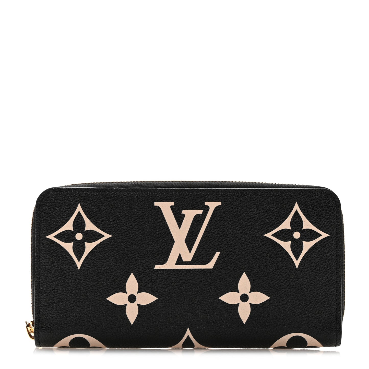 Empreinte Monogram Giant Zippy Wallet Black Beige