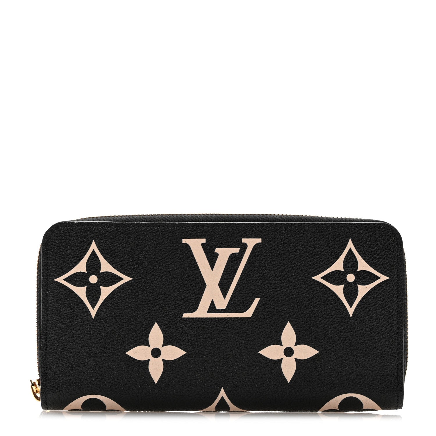 Louis Vuitton Empreinte Monogram Giant Zippy Wallet Black Beige 1 of 8