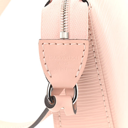 Louis Vuitton Epi Pochette Accessories NM Rose Ballerine 7 of 11