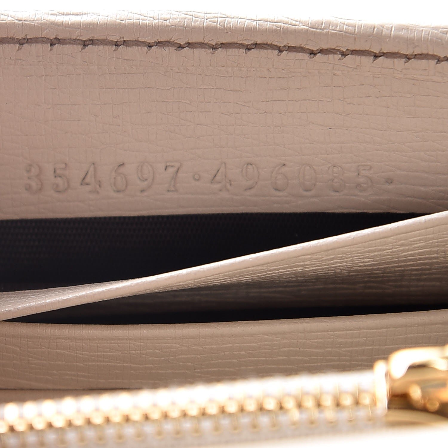 Gucci Textured Calfskin Medium Betty Chain Wallet White 7 of 7