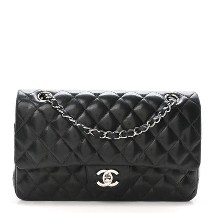 Chanel Lambskin Quilted Medium Double Flap Black 1 of 10