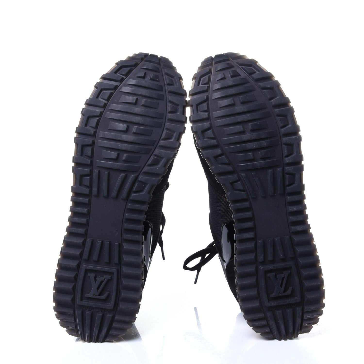 Louis Vuitton Suede Monogram Run Away Sneakers 37.5 Black 7 of 11