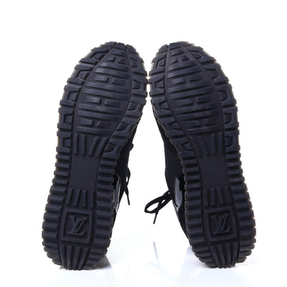 Louis Vuitton Suede Monogram Run Away Sneakers 37.5 Black 7 of 11