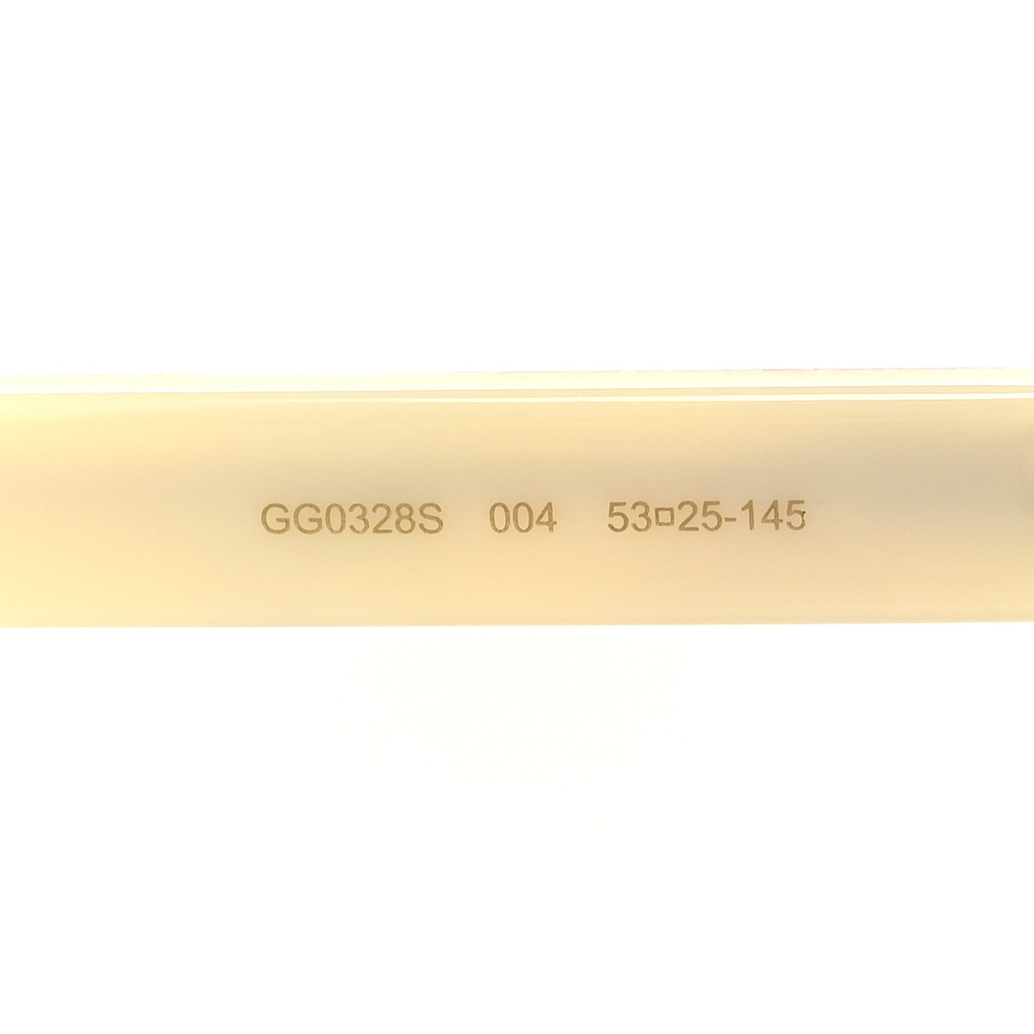Gucci Square Frame Stripe Glitter GG0328S Sunglasses Ivory Multicolor 6 of 8