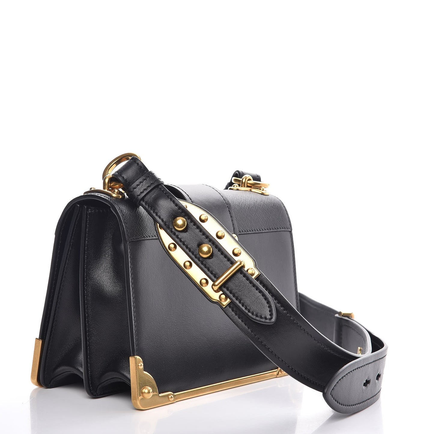 City Calf Saffiano Cahier Bag Nero Black