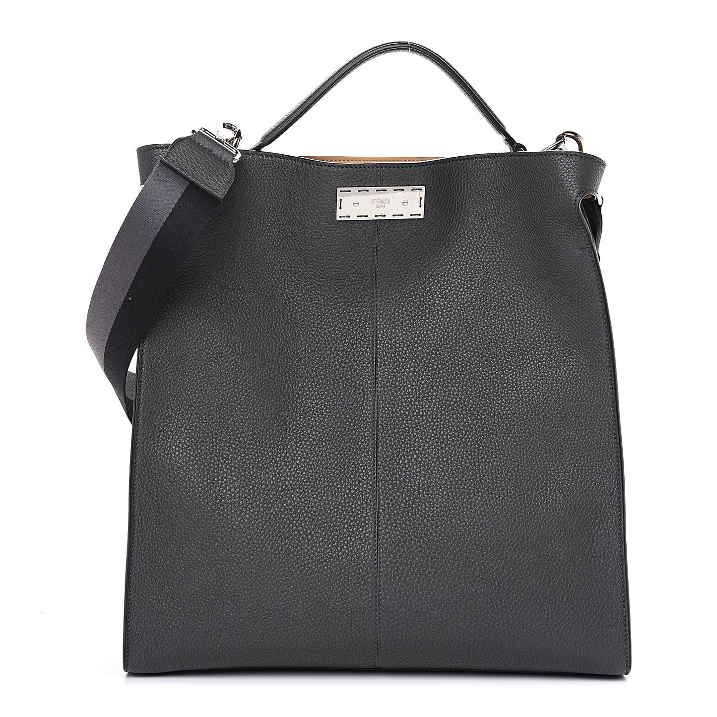Cuoio Romano Glazed Fabric FF 1974 Peekaboo X-Lite Fit Asfalto Mou Black