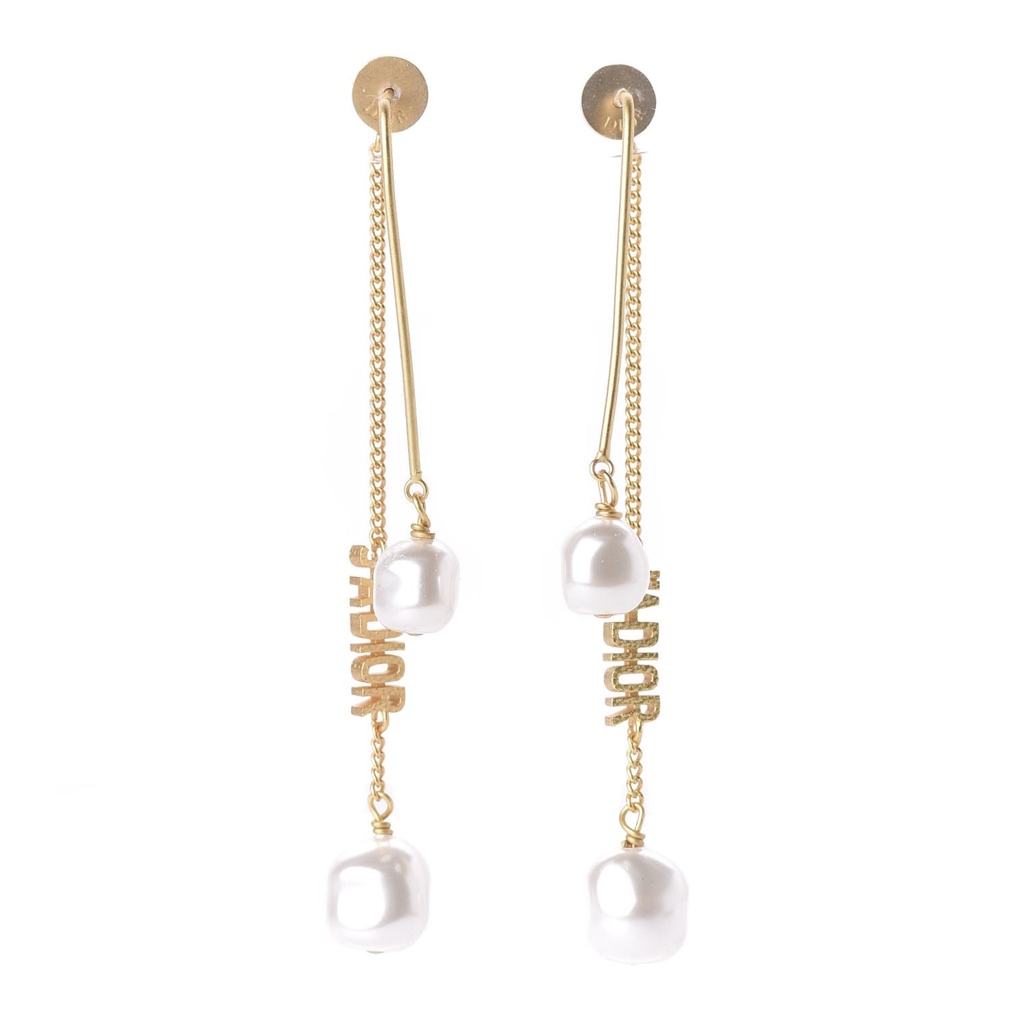 Pearl J'adior Dangle Earrings Gold