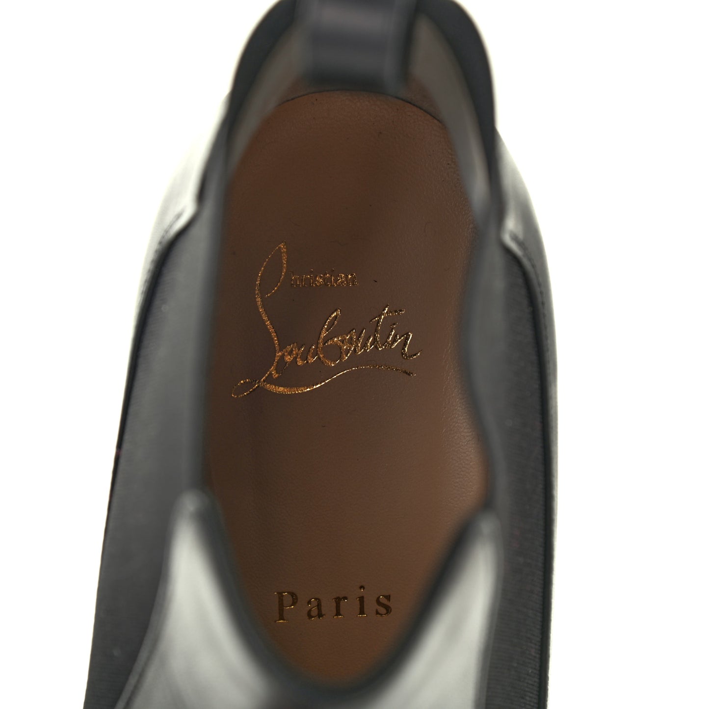 Calfskin Spiked Study Stretch 55 Ankle Boots 38 Black