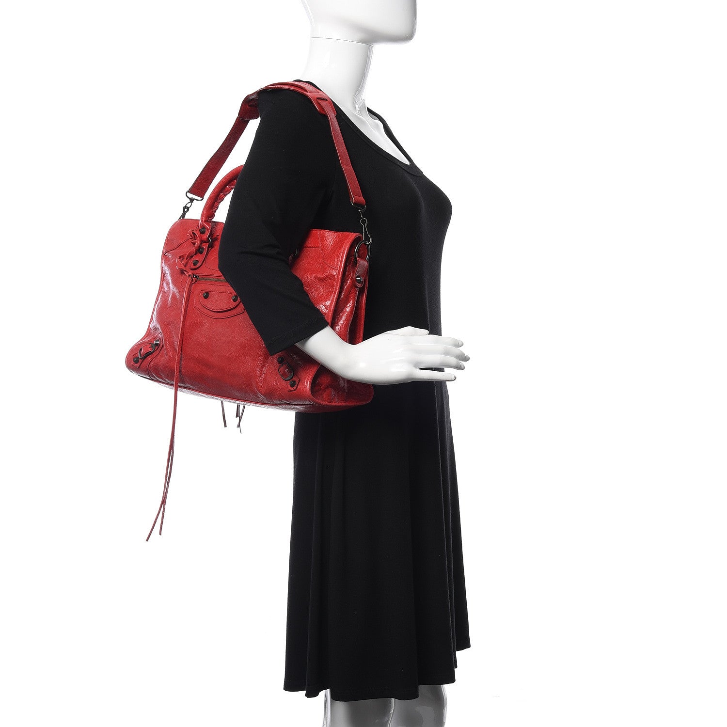Balenciaga Agneau Classic Hardware City Rouge Cardinal 2 of 11