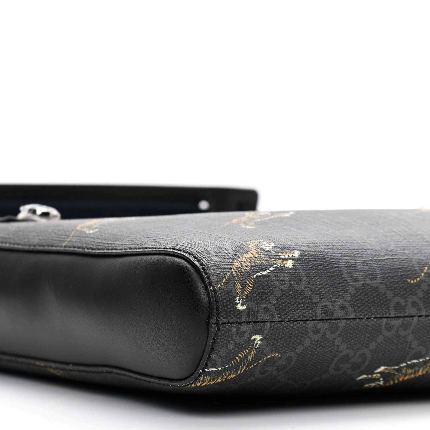 Gucci GG Supreme Monogram Tigers Web Messenger Bag Black Multicolor 9 of 11