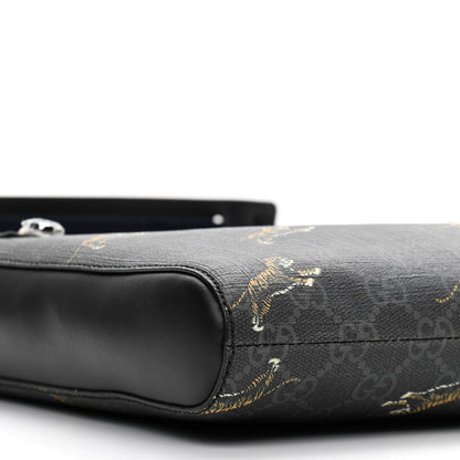 Gucci GG Supreme Monogram Tigers Web Messenger Bag Black Multicolor 9 of 11