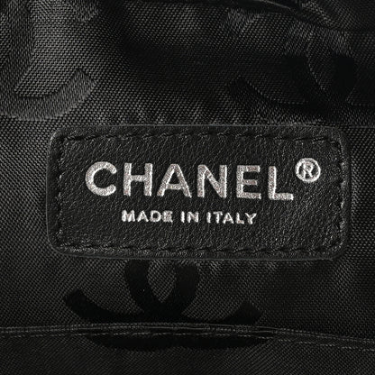 Chanel Calfskin Quilted Large Cambon Multipocket Reporter Beige Black 6 of 13