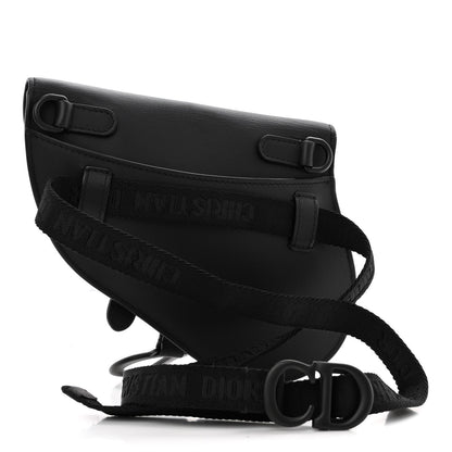 Christian Dior Ultra Matte Calfskin Saddle Belt Bag Black 3 of 10