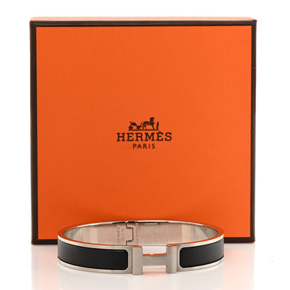 Hermes Enamel Narrow Clic Clac H Bracelet GM Black 5 of 5