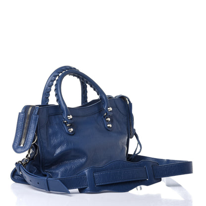 Balenciaga Agneau Classic Silver Hardware S City Denim Blue 2 of 9