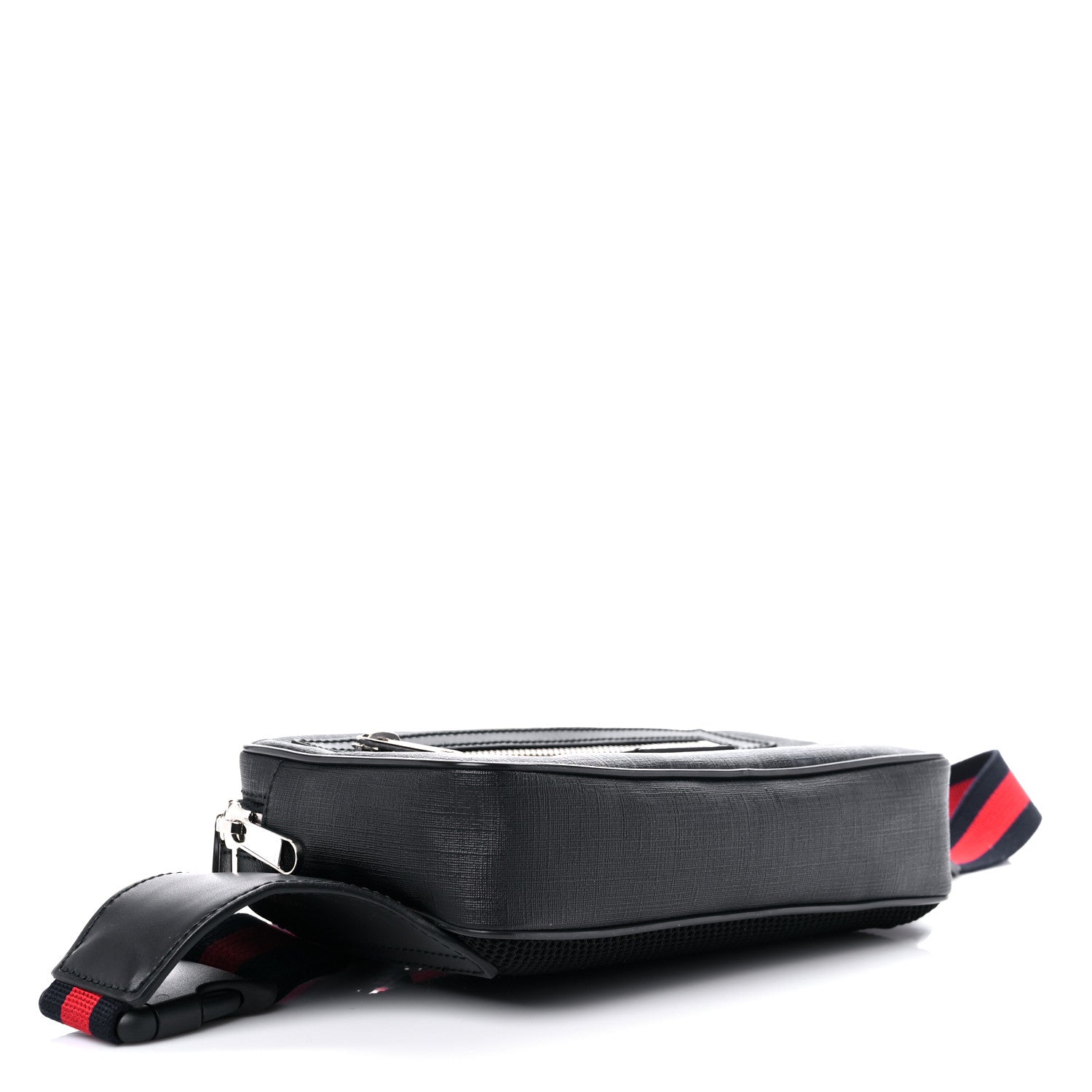 Gucci Soft GG Supreme Monogram Web Belt Bag Black Grey 4 of 9