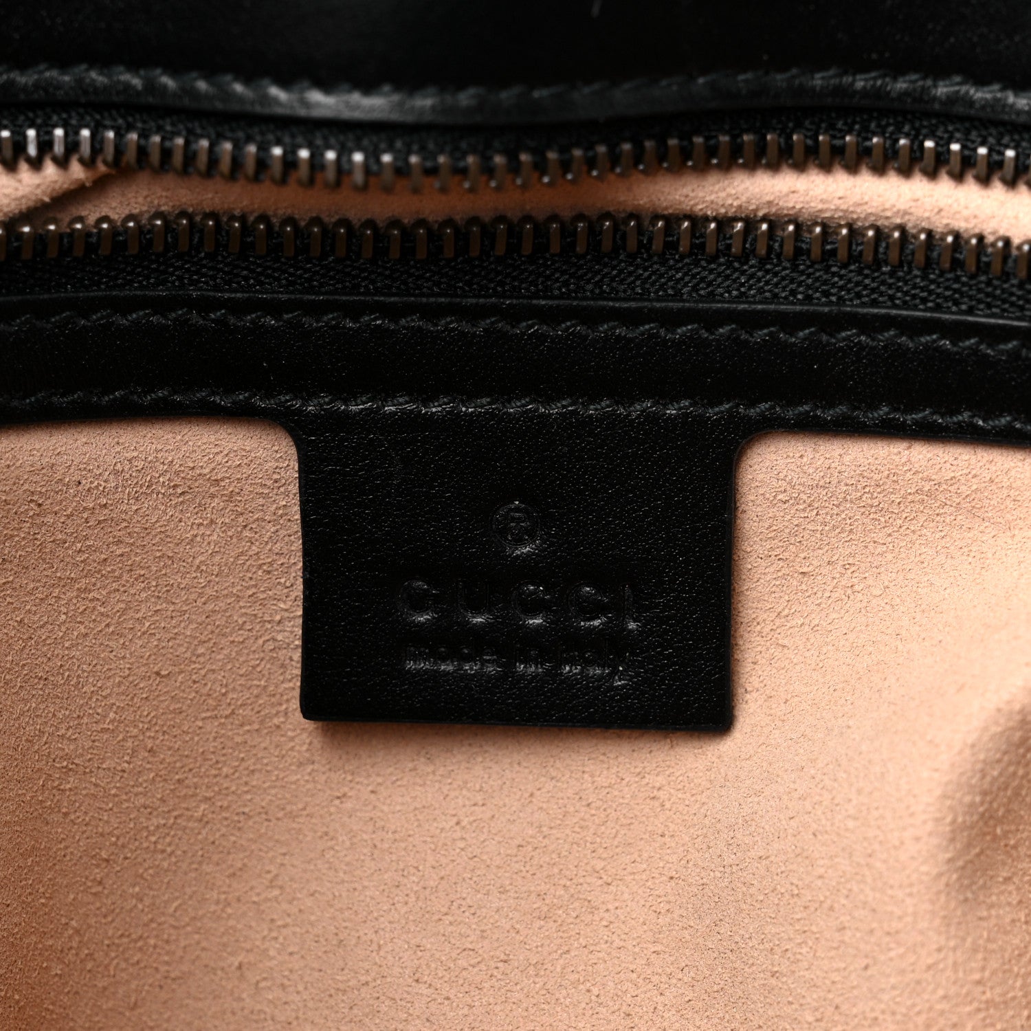 Gucci Calfskin Matelasse Small GG Marmont Shoulder Bag Black 6 of 16
