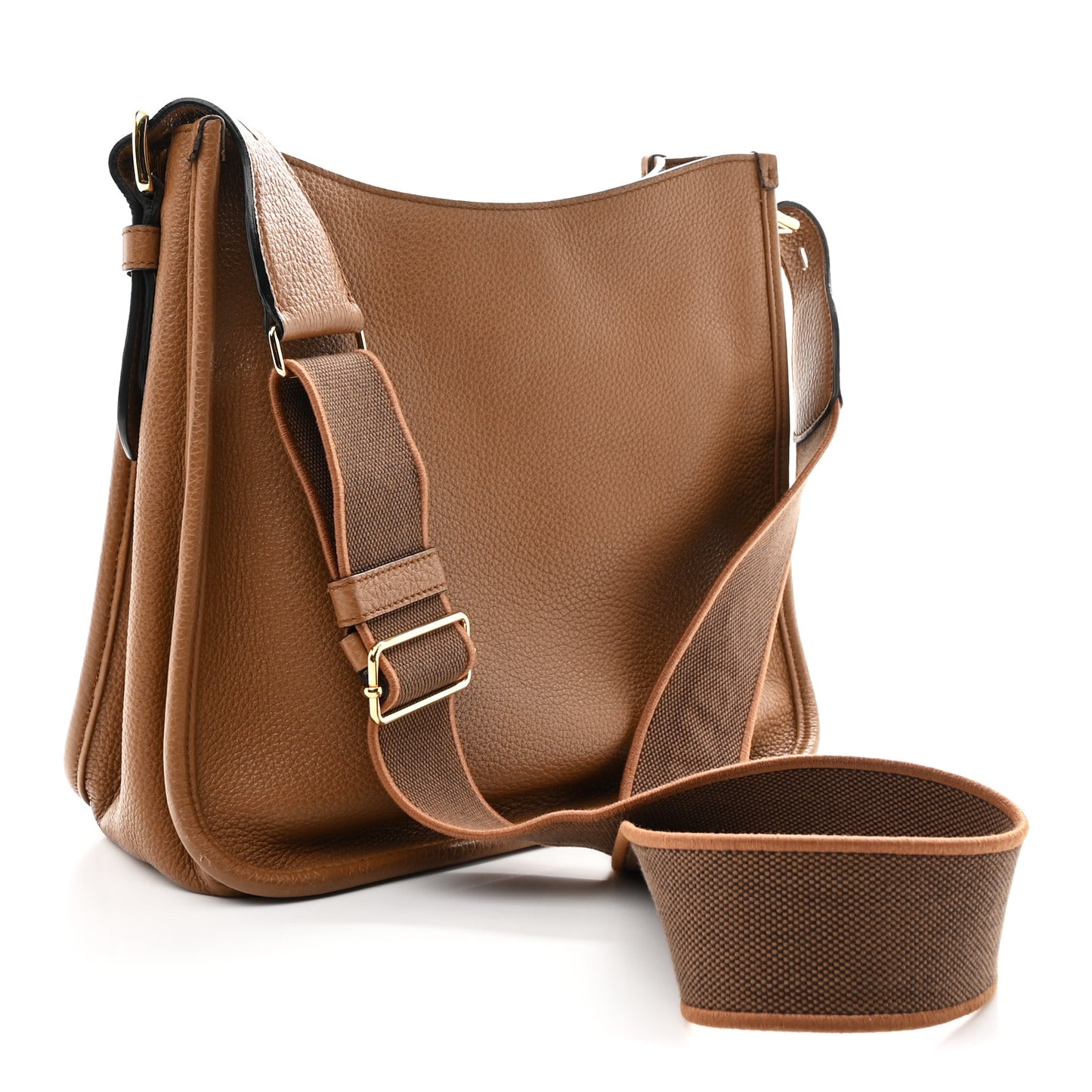 Vitello Daino Soft Hobo Messenger Bag Caramel