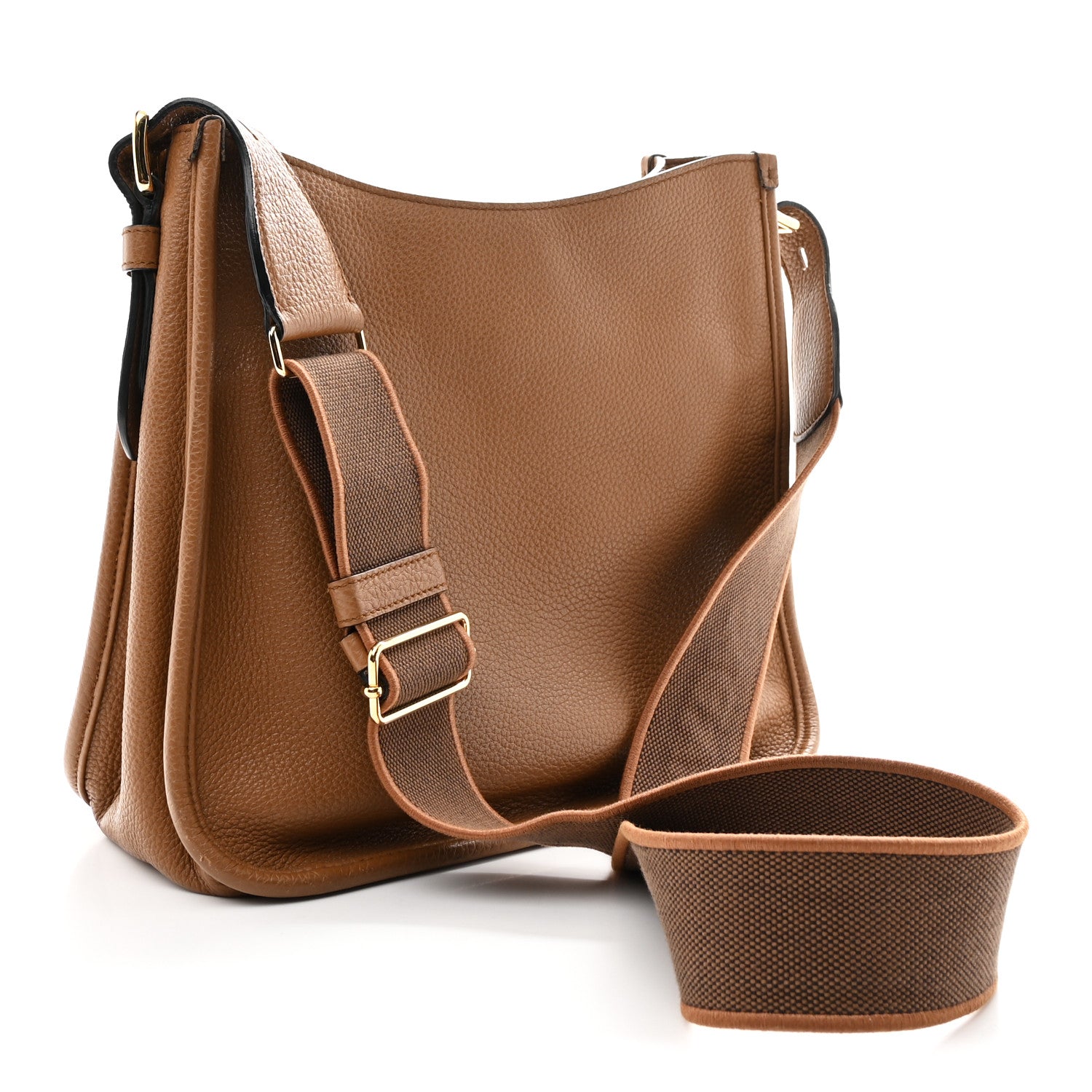 Prada Vitello Daino Soft Hobo Messenger Bag Caramel 3 of 9