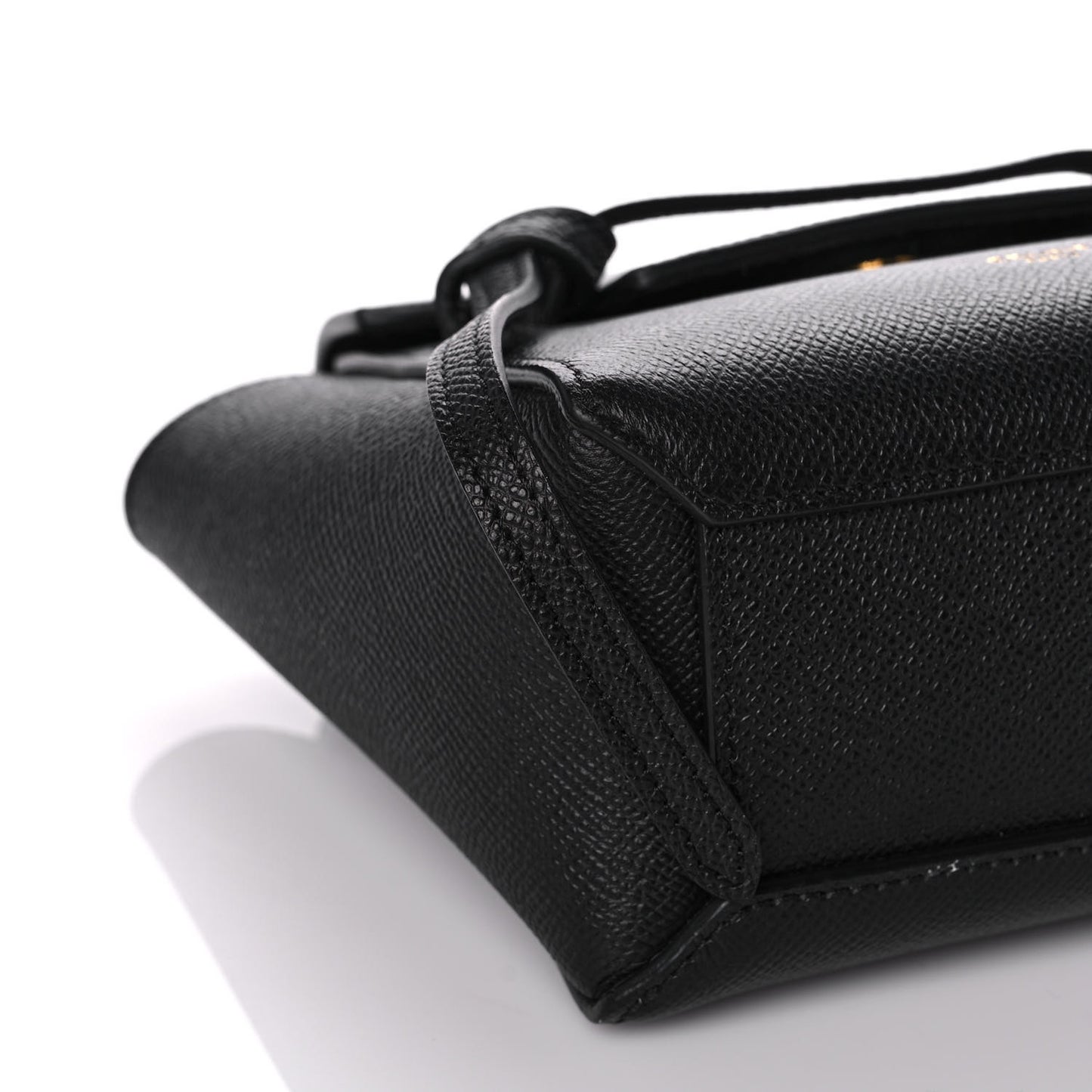 Grained Calfskin Pico Belt Bag Black