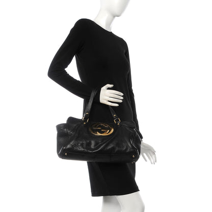 Gucci Calfskin Blondie Satchel Black 2 of 17