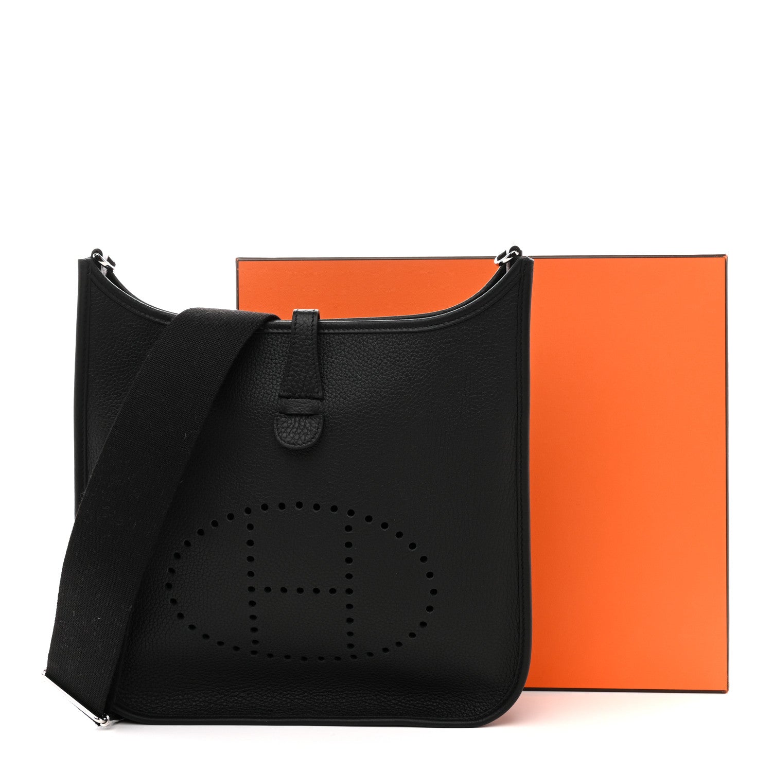 Hermes Taurillon Clemence EVELYNE III PM Black 11 of 11