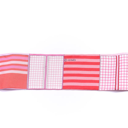 Hermes Silk Couvertures Nouvelles Twilly Rose Grenadine 4 of 4