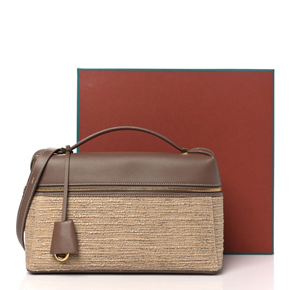 Loro Piana Calfskin Cotton Linen L27 Extra Pocket Bag Natural Light Beige 10 of 10
