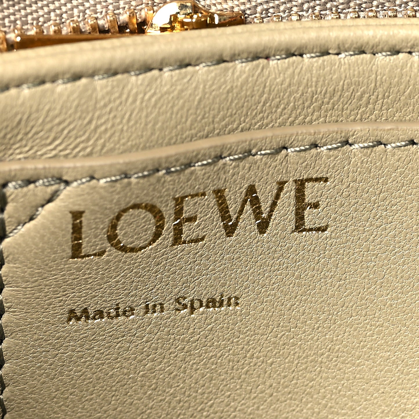 Lambskin Goya Puffer Bag Clay Green