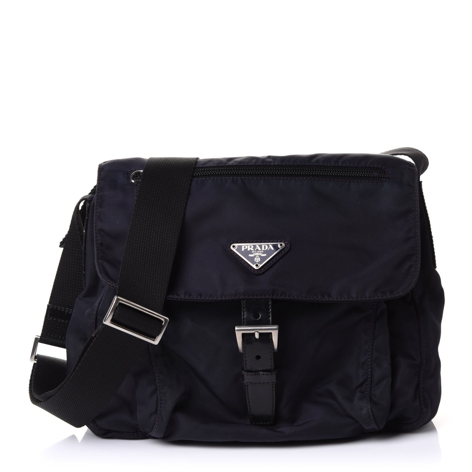 Prada Nylon Vela Small Hunting Bag Navy 1 of 11