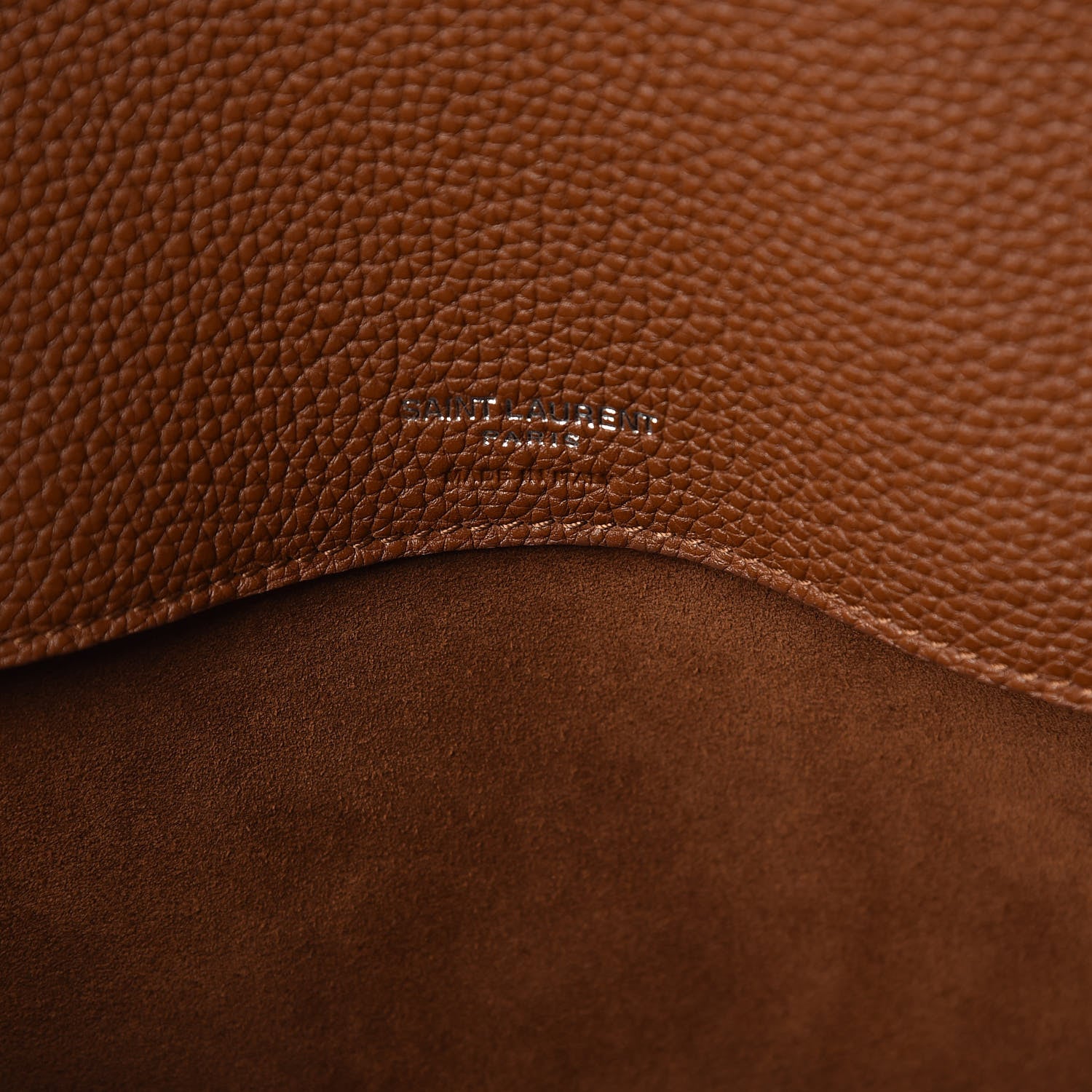 Saint Laurent Grained Calfskin Medium Souple Sac De Jour Camel Brilliant 9 of 20