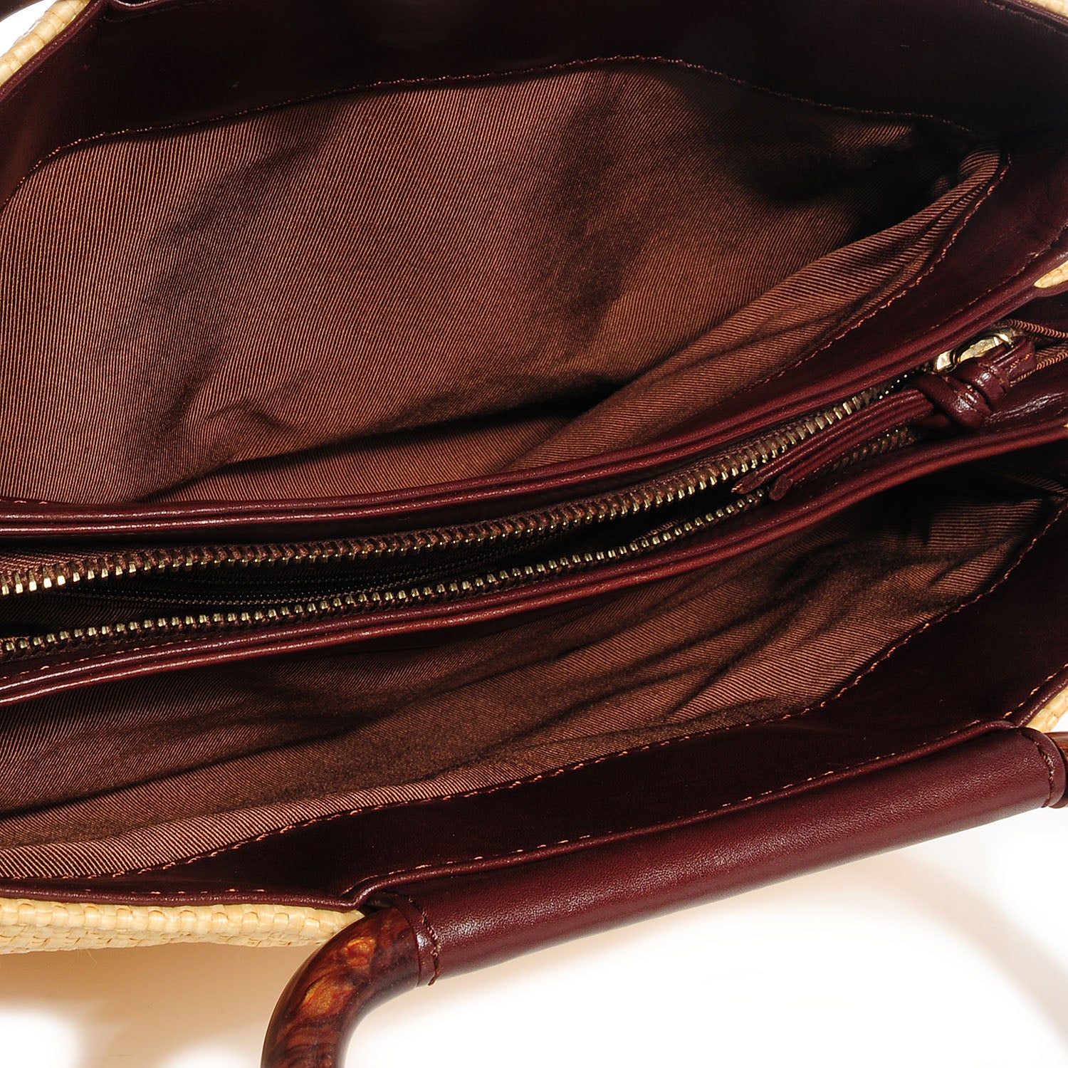 Chanel Woven Straw Raffia Wooden Handles Bag 5 of 7