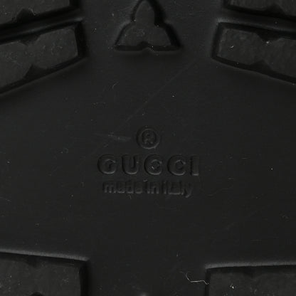 Gucci Rubber Web Mens Lug Sole Slide Sandals 6 Black Green Red 7 of 9