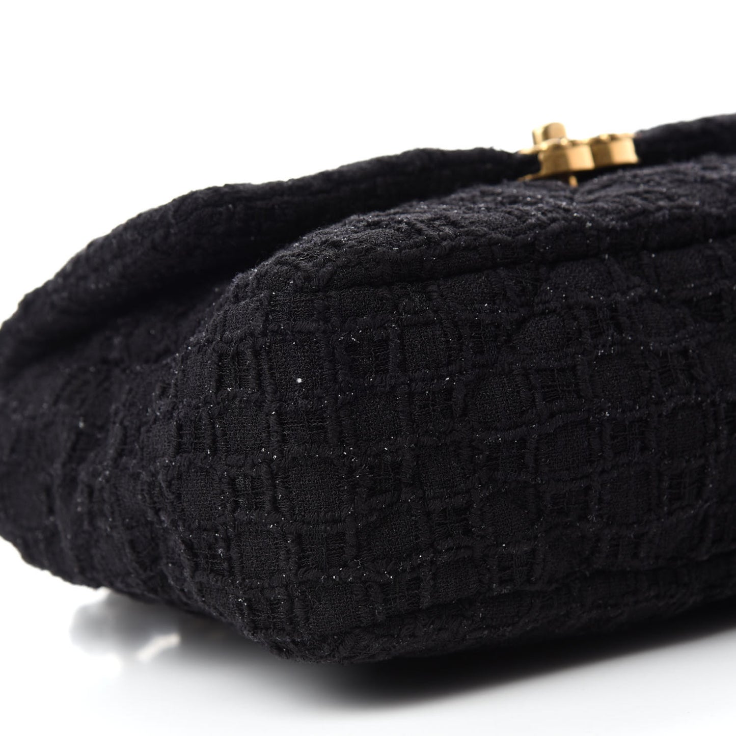 Tweed Quilted Large Chanel 19 Flap Black