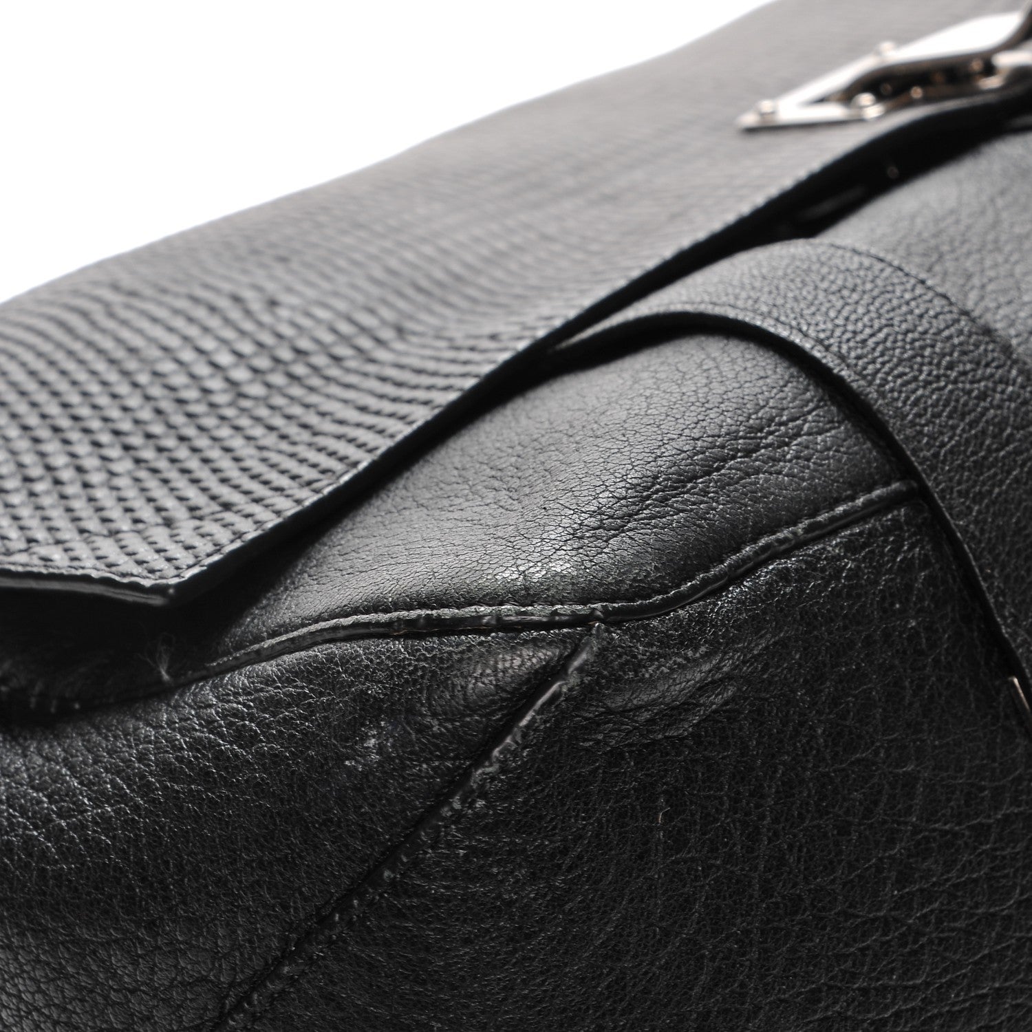 Proenza Schouler Calfskin Lizard Embossed Large Courier Bag Black 15 of 18