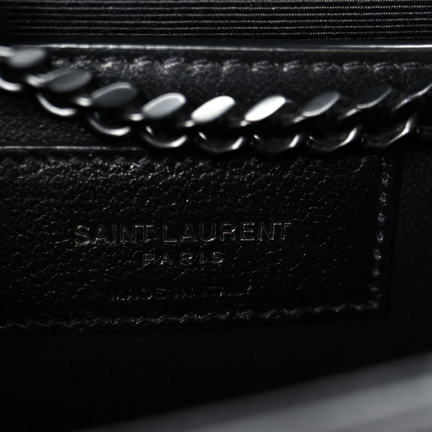 Grain De Poudre Small Monogram Monochrome Kate Satchel Black